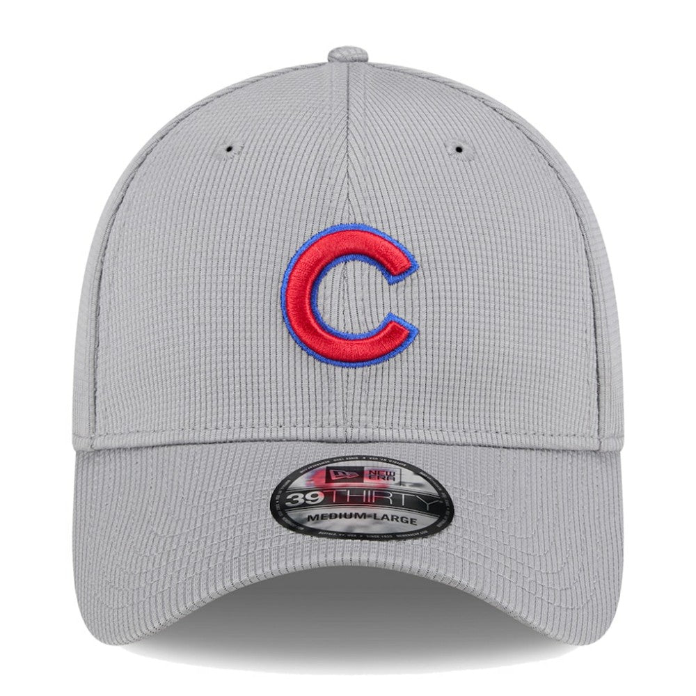 Chicago Cubs Active Pivot 39THIRTY Flex Hat Gray