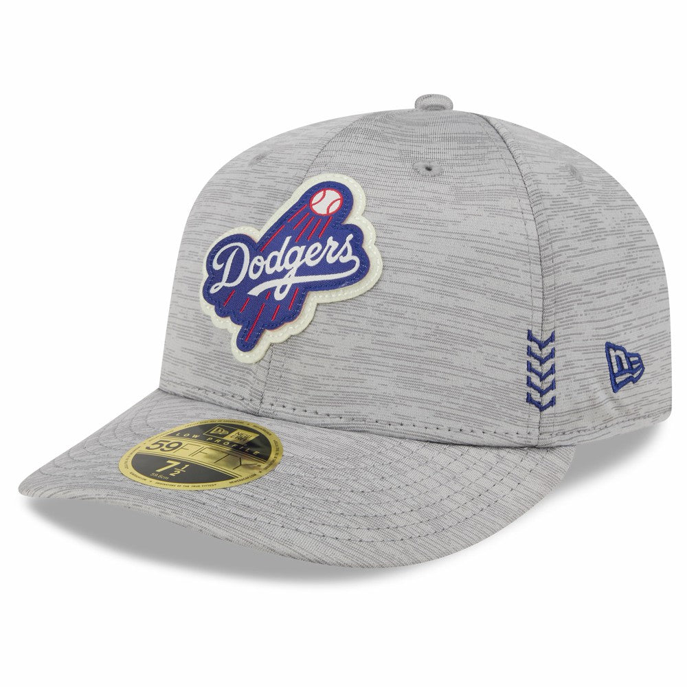 Los Angeles Dodgers 2024 Clubhouse Low Profile 59FIFTY Fitted Hat Gray