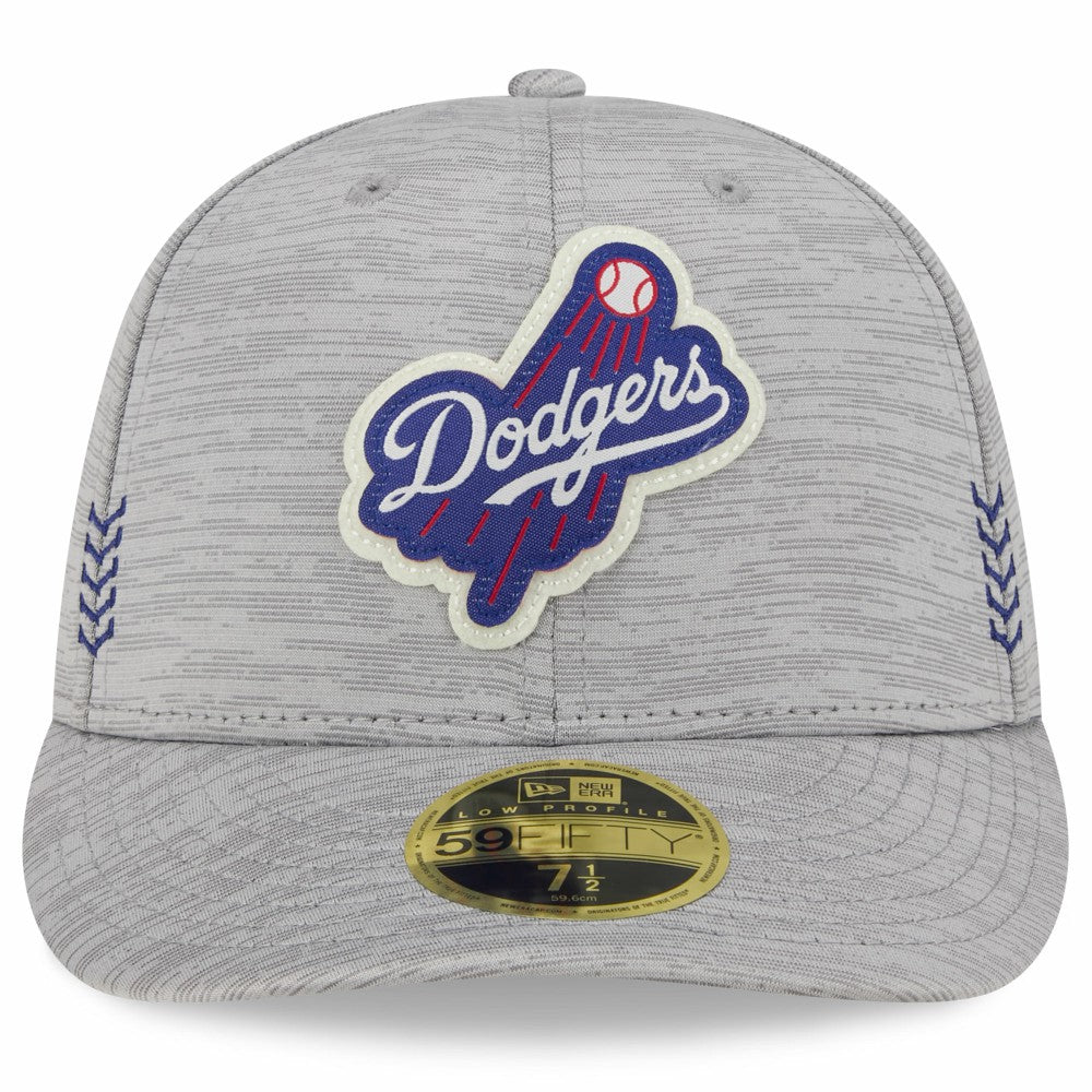 Los Angeles Dodgers 2024 Clubhouse Low Profile 59FIFTY Fitted Hat Gray
