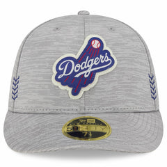 Los Angeles Dodgers 2024 Clubhouse Low Profile 59FIFTY Fitted Hat Gray
