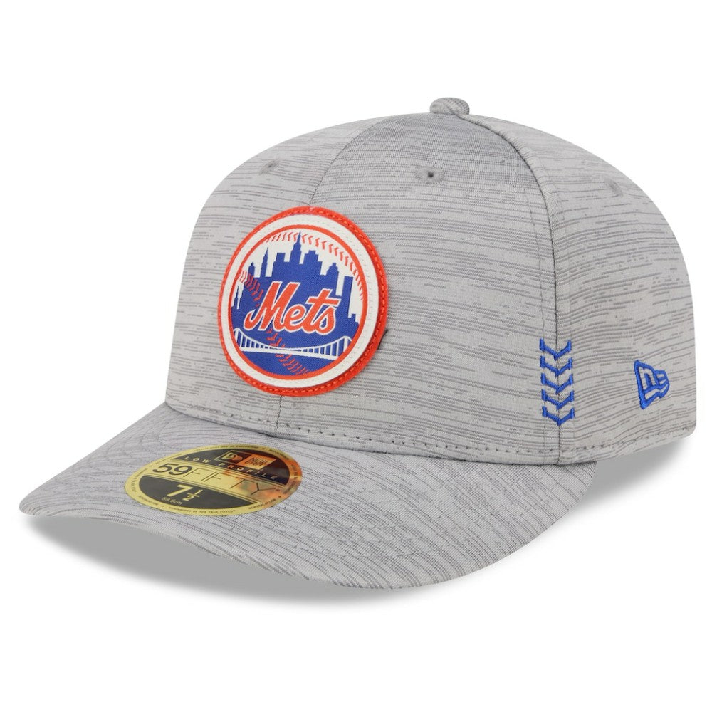 New York Mets 2024 Clubhouse Low Profile 59FIFTY Fitted Hat Gray