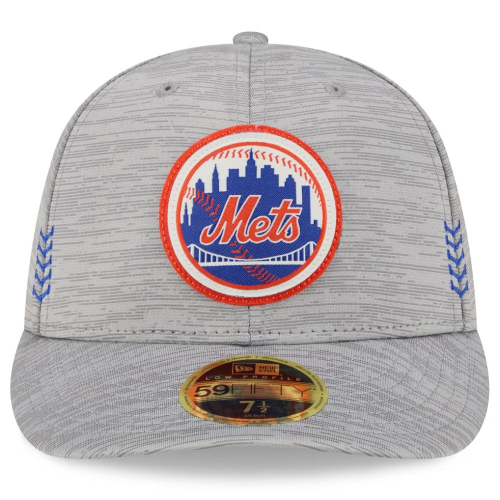 New York Mets 2024 Clubhouse Low Profile 59FIFTY Fitted Hat Gray
