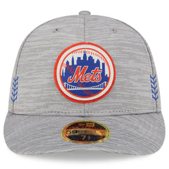 New York Mets 2024 Clubhouse Low Profile 59FIFTY Fitted Hat Gray