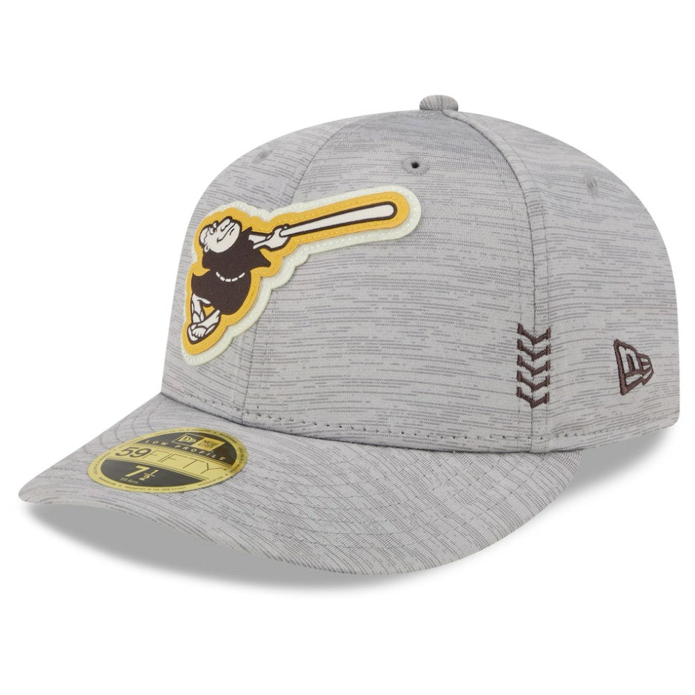 San Diego Padres 2024 Clubhouse Low Profile 59FIFTY Fitted Hat Gray