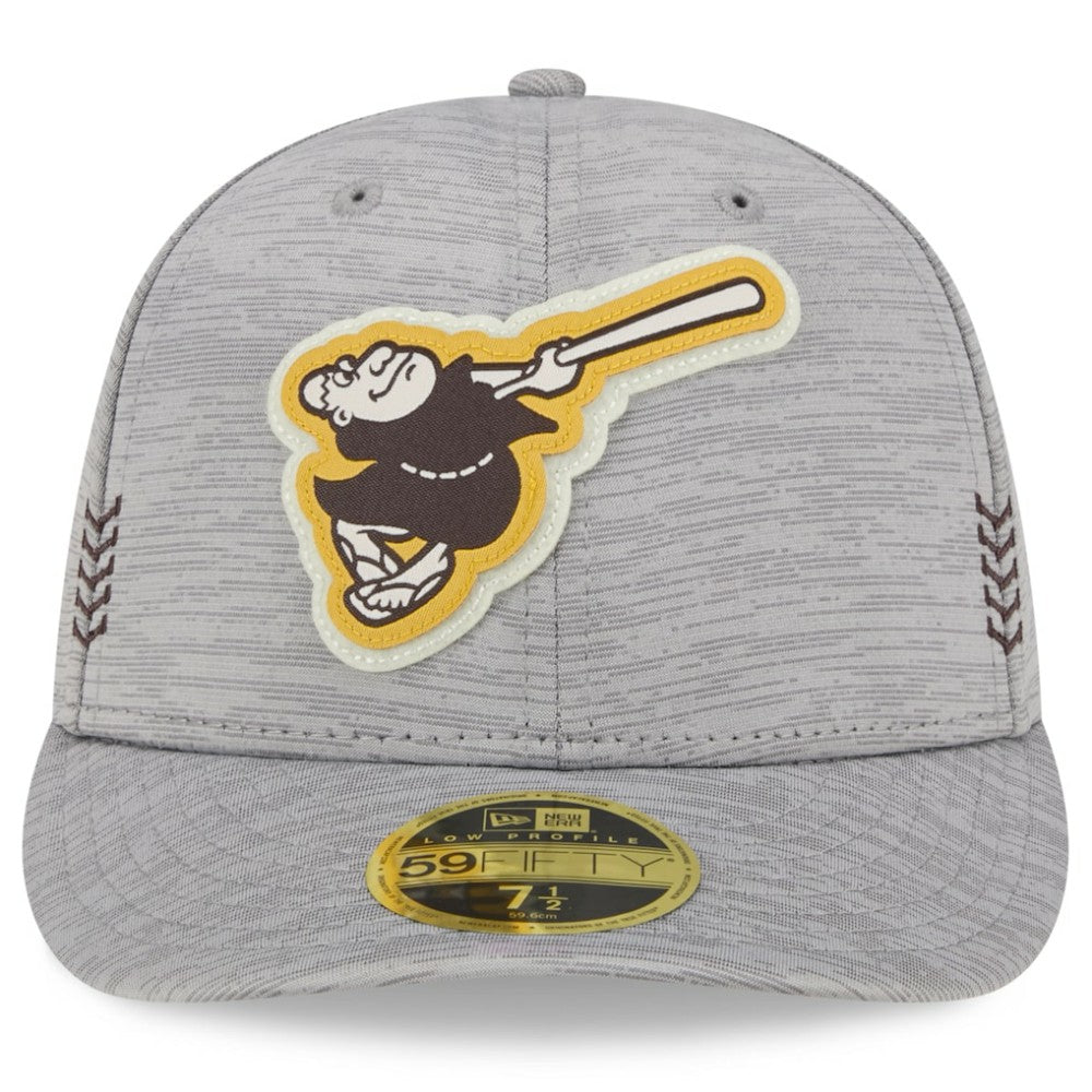 San Diego Padres 2024 Clubhouse Low Profile 59FIFTY Fitted Hat Gray