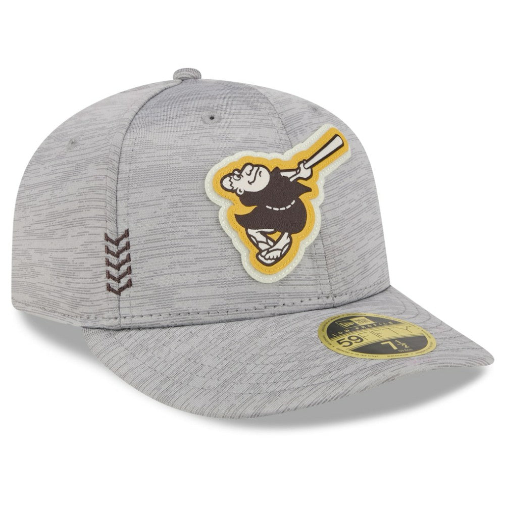 San Diego Padres 2024 Clubhouse Low Profile 59FIFTY Fitted Hat Gray