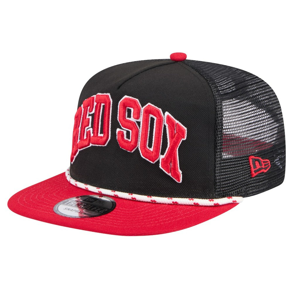 Boston Red Sox Throwback Meshback Golfer Hat Black