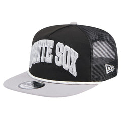 Chicago White Sox Throwback Meshback Golfer Hat Black