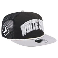 Chicago White Sox Throwback Meshback Golfer Hat Black