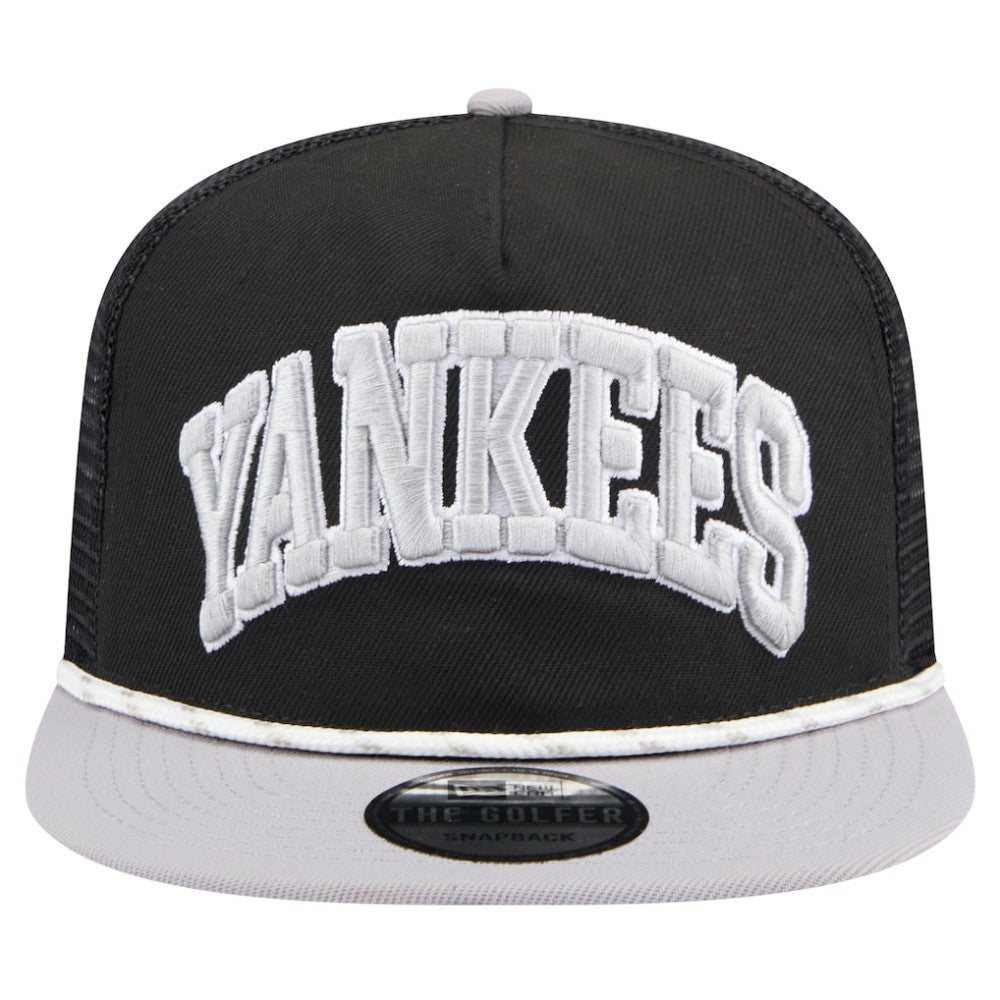 New York Yankees Throwback Meshback Golfer Hat Black