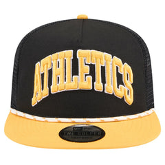 Athletics Throwback Meshback Golfer Hat Black