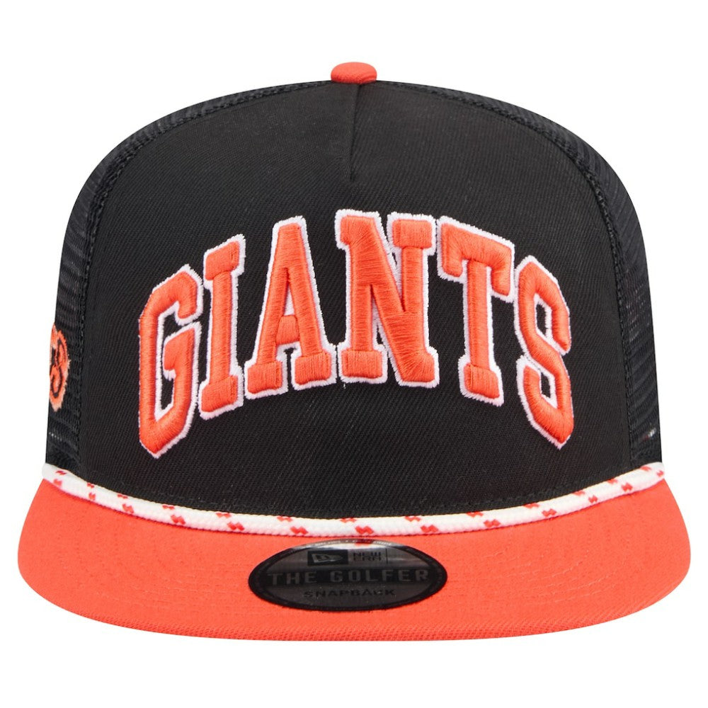 San Francisco Giants Throwback Meshback Golfer Hat Black