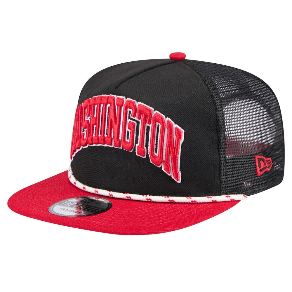 Washington Nationals Throwback Meshback Golfer Hat Black