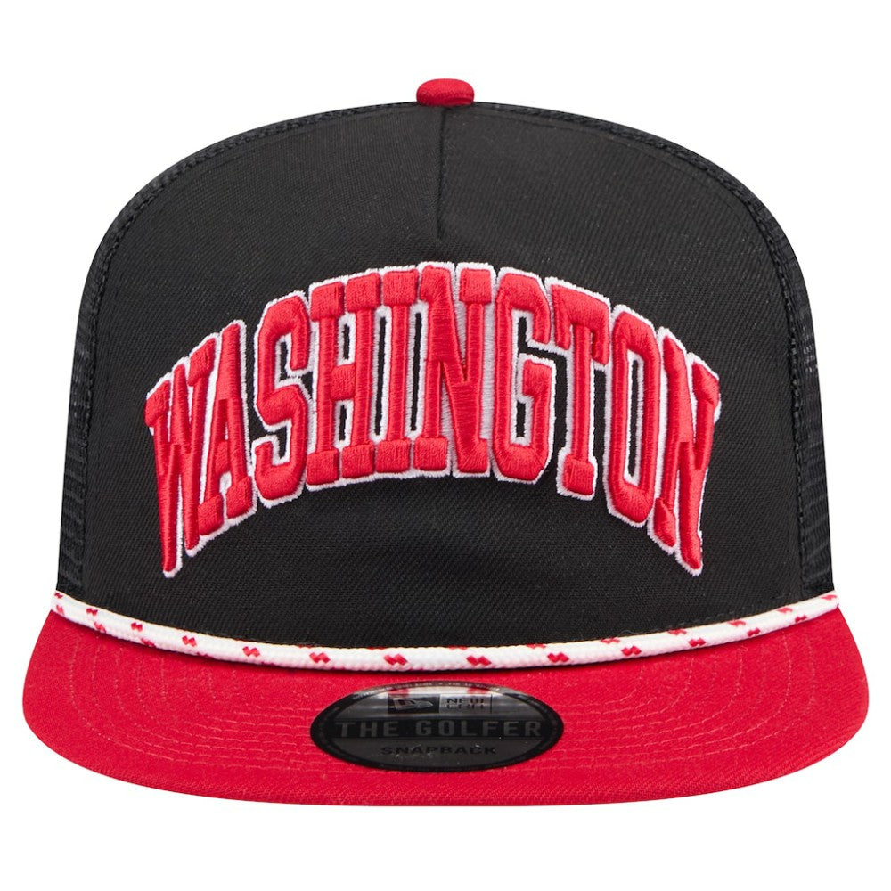 Washington Nationals Throwback Meshback Golfer Hat Black