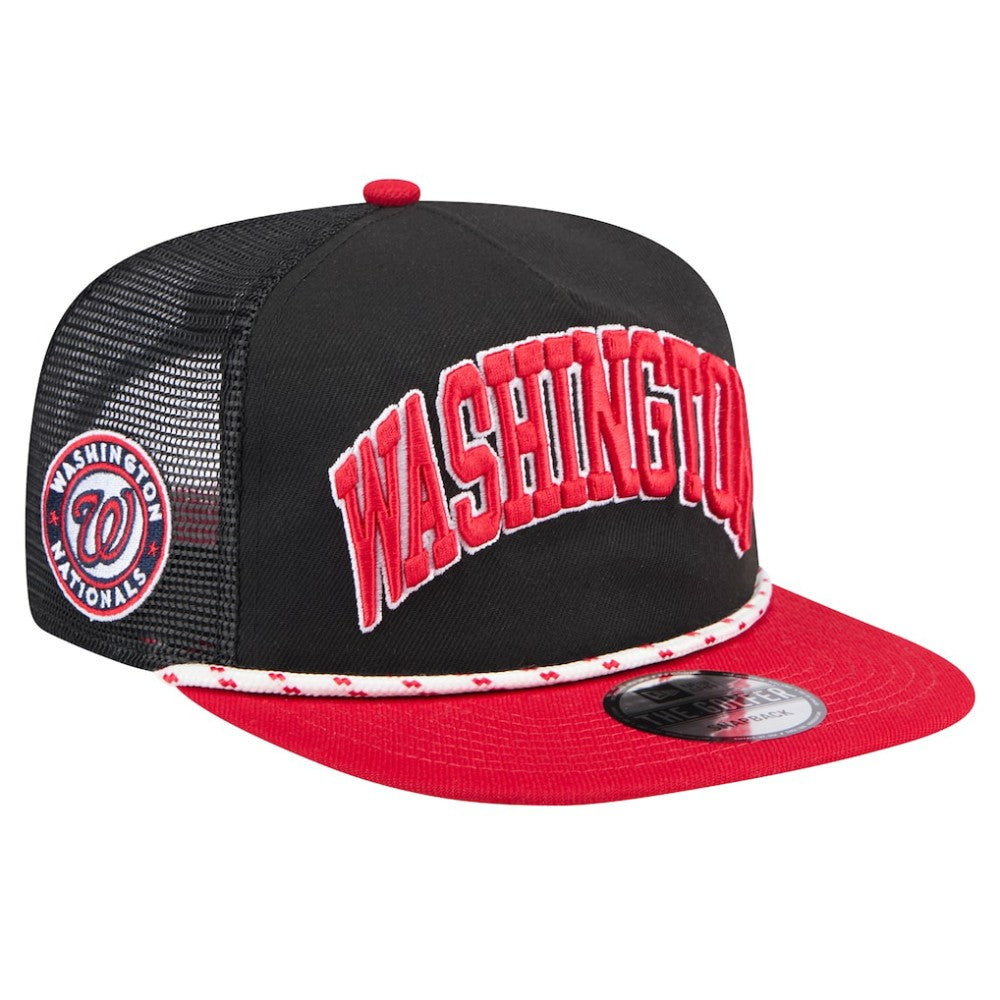 Washington Nationals Throwback Meshback Golfer Hat Black