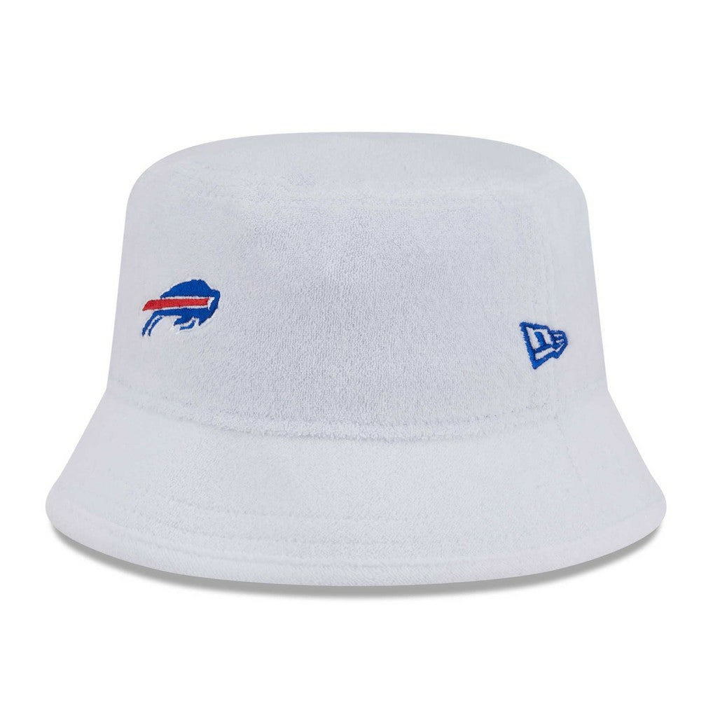 Buffalo Bills New Era Court Sport Terry Bucket Hat - White cheap