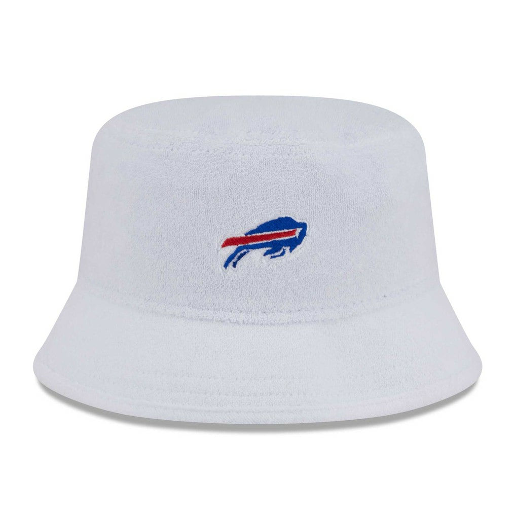 Buffalo Bills New Era Court Sport Terry Bucket Hat - White cheap
