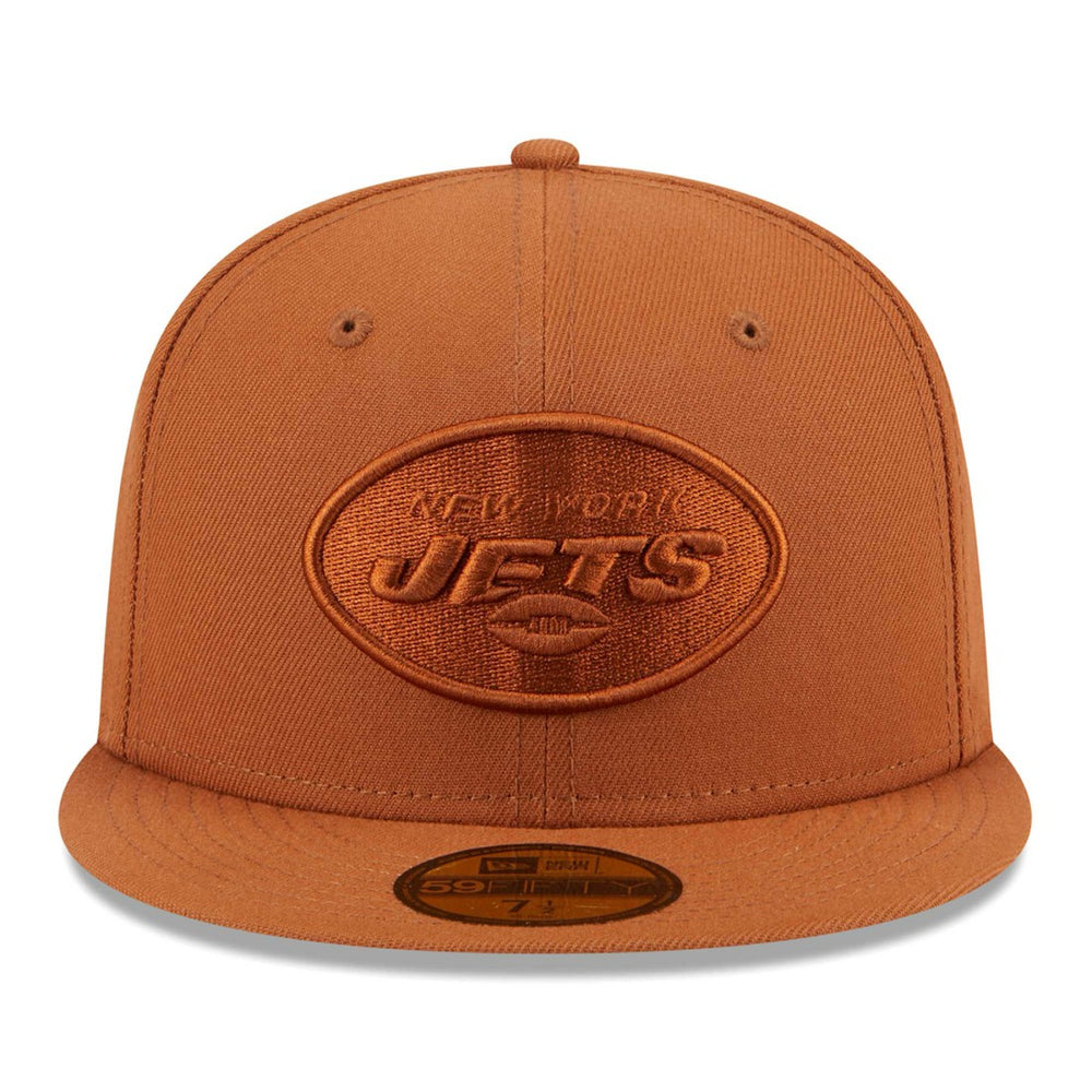 New York Jets New Era Color Pack 59FIFTY Fitted Hat - Brown discount