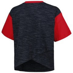 USWNT 5th & Ocean by New Era Women's Athletic Cross Back Cropped T-Shirt - Navy shop