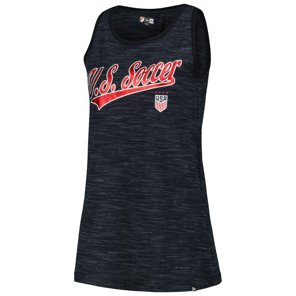 USWNT 5th & Ocean by New Era Women's Athletic Cross Back Tank Top - Navy online