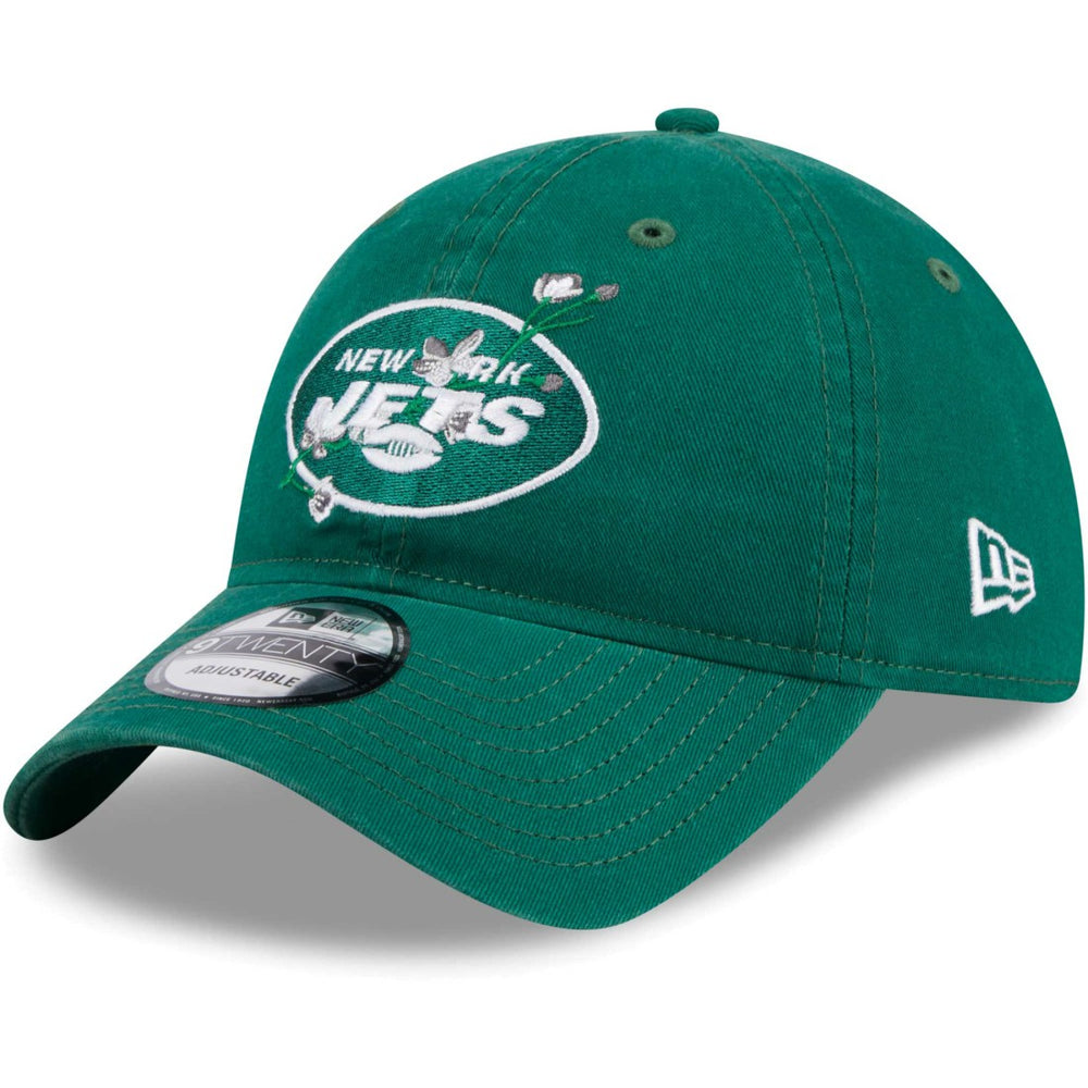 New York Jets New Era Women's Game Day Flower 9TWENTY Adjustable Hat - Green discount