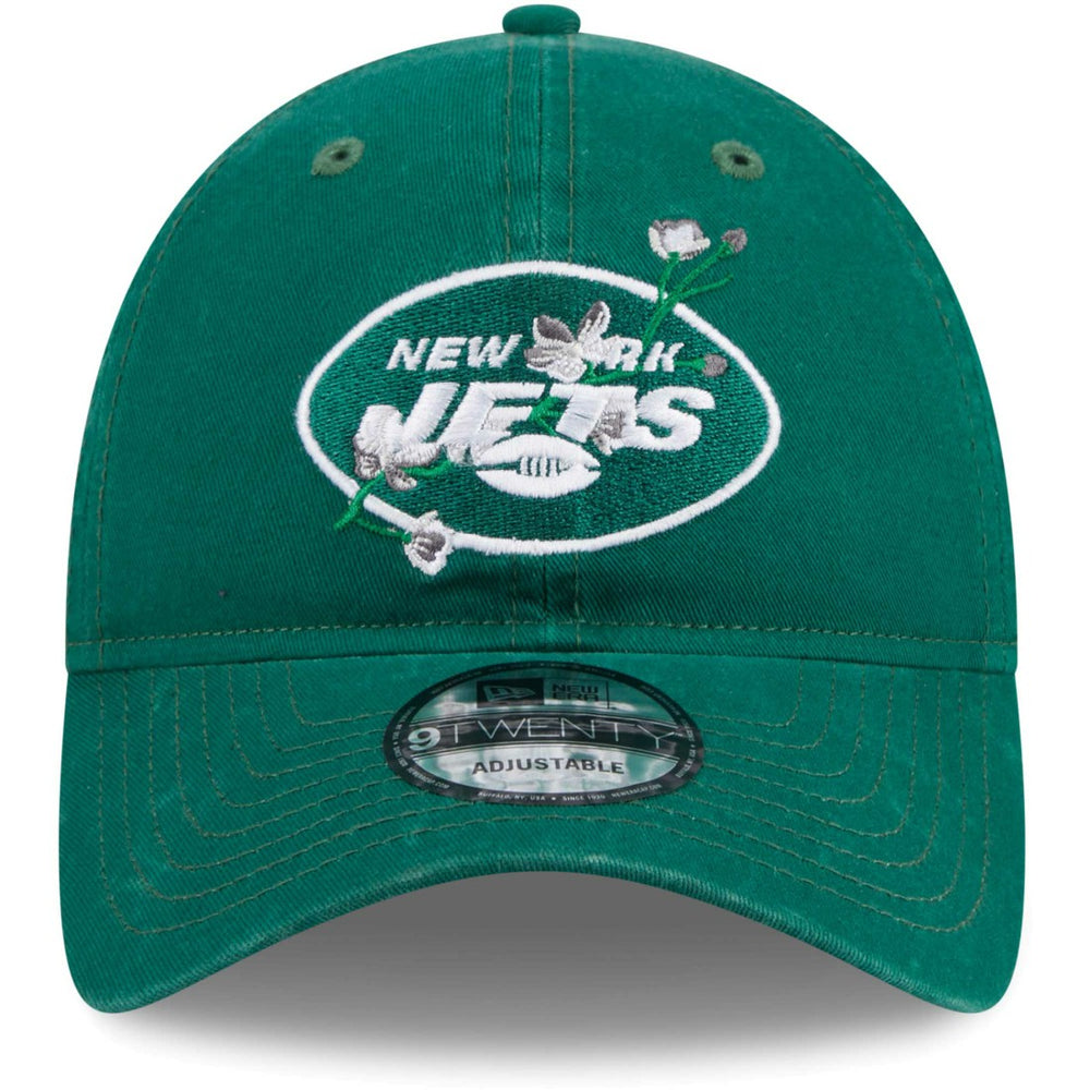 New York Jets New Era Women's Game Day Flower 9TWENTY Adjustable Hat - Green discount