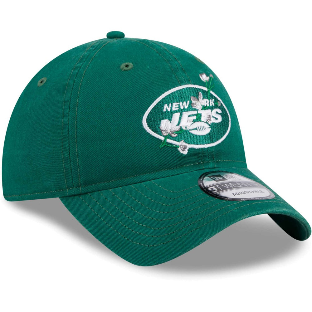 New York Jets New Era Women's Game Day Flower 9TWENTY Adjustable Hat - Green discount