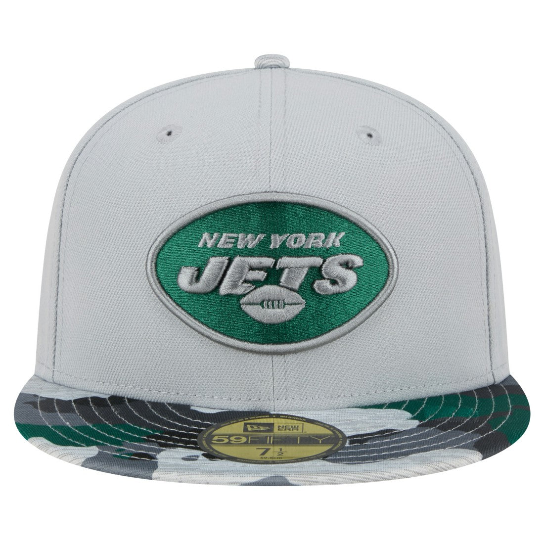 New York Jets New Era Active Camo 59FIFTY Fitted Hat - Gray on sale