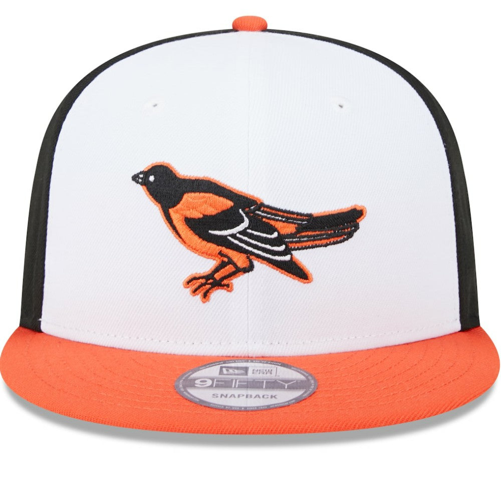Baltimore Orioles 2024 Batting Practice 9FIFTY Snapback Hat White