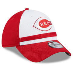 Cincinnati Reds 2025 Batting Practice 39THIRTY Flex Hat White