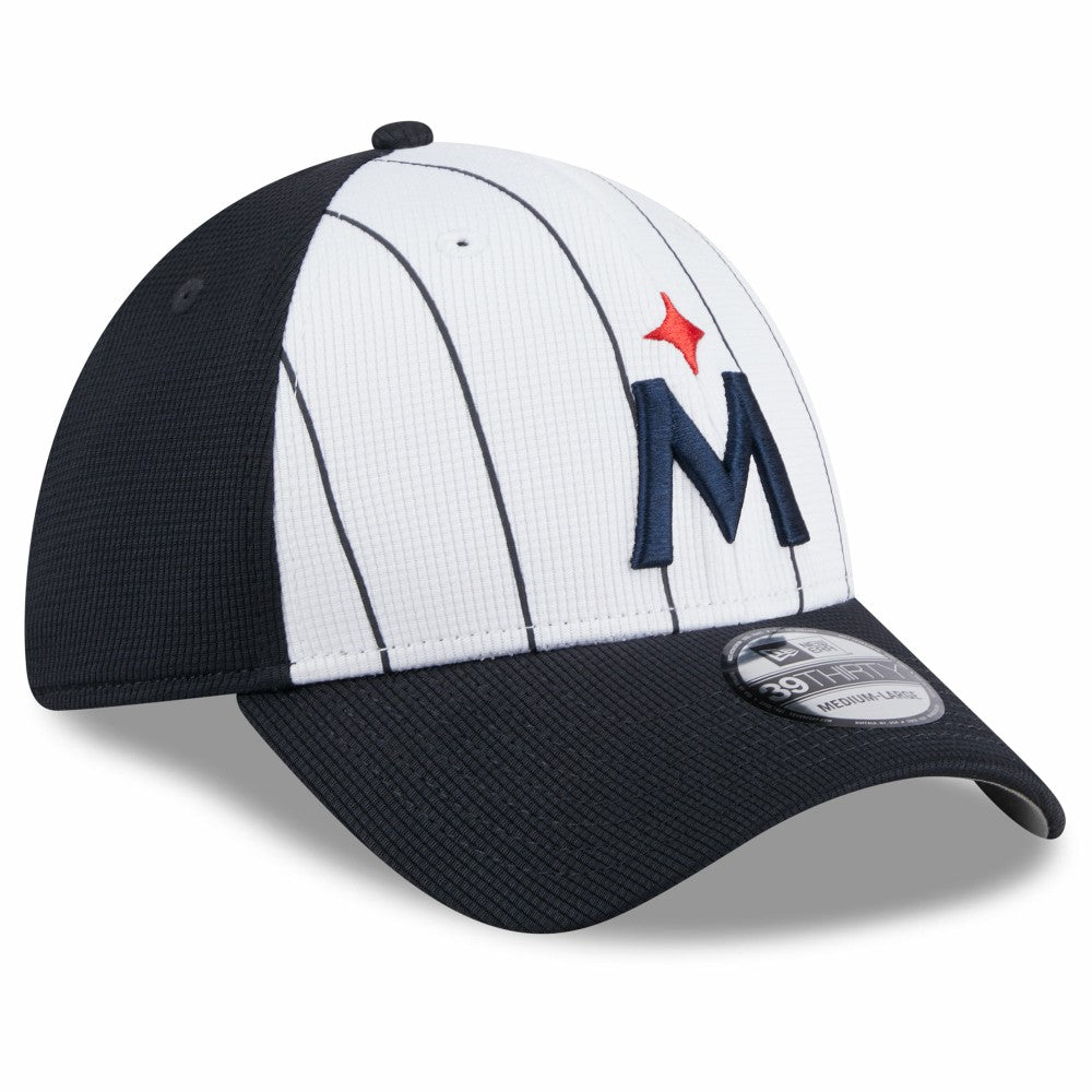 Minnesota Twins 2025 Batting Practice 39THIRTY Flex Hat White