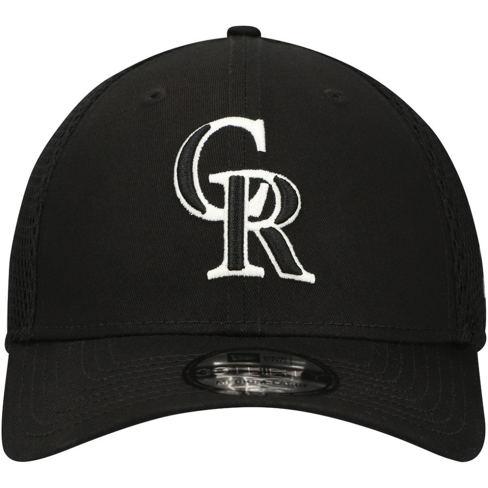 Colorado Rockies Neo 39THIRTY Flex Hat Black/White