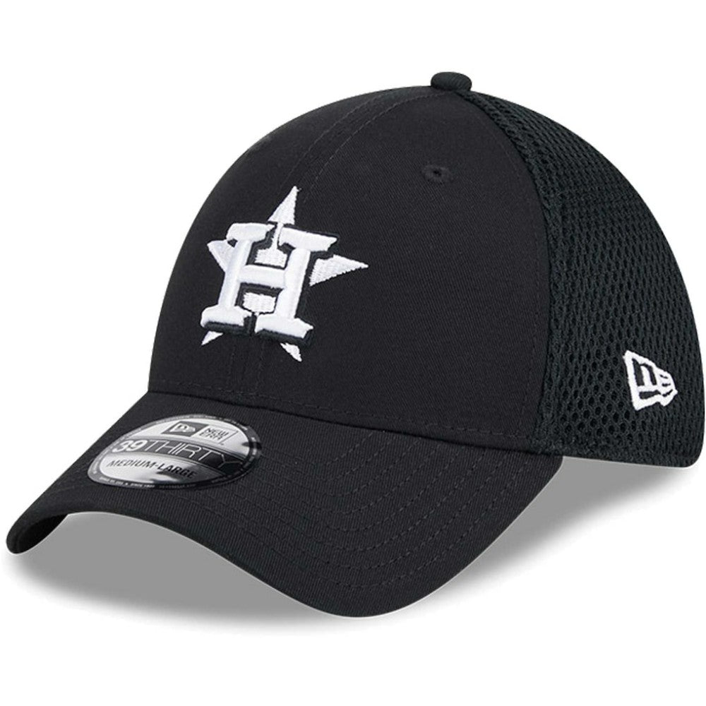Houston Astros Neo 39THIRTY Flex Hat Black/White