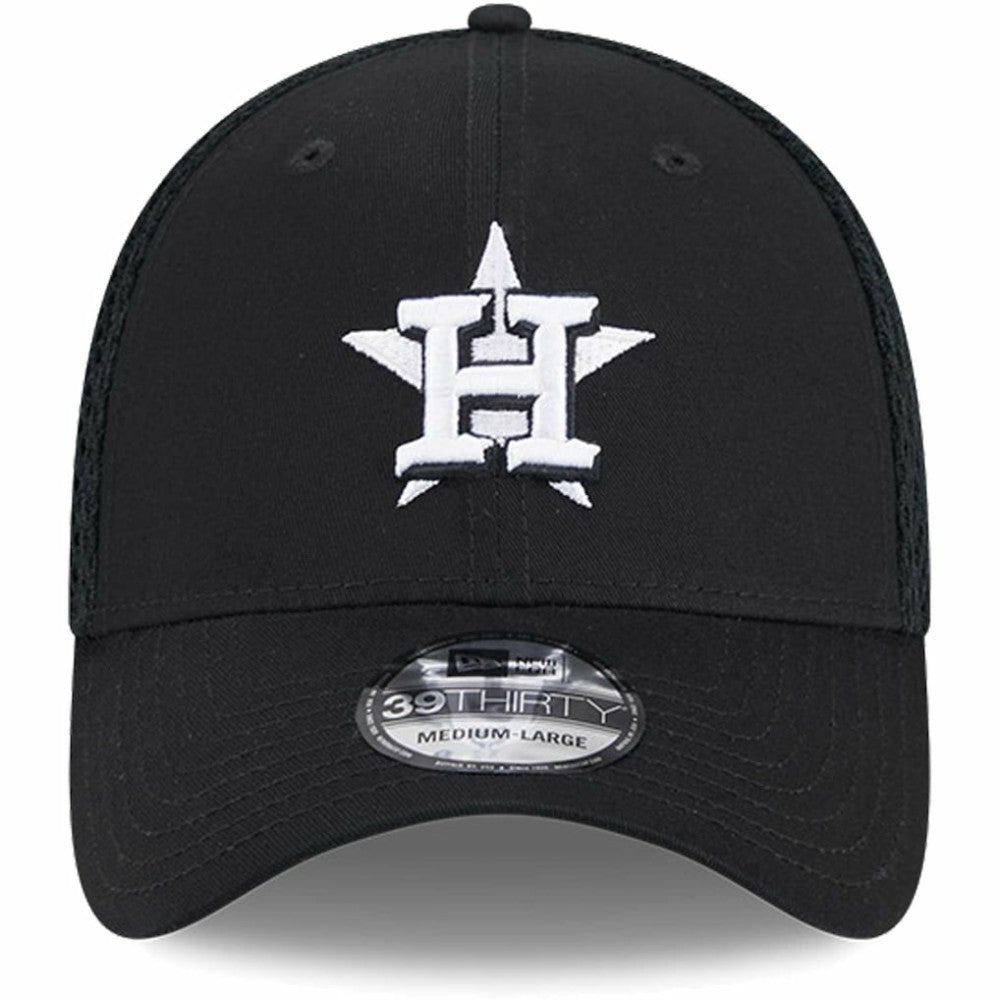 Houston Astros Neo 39THIRTY Flex Hat Black/White