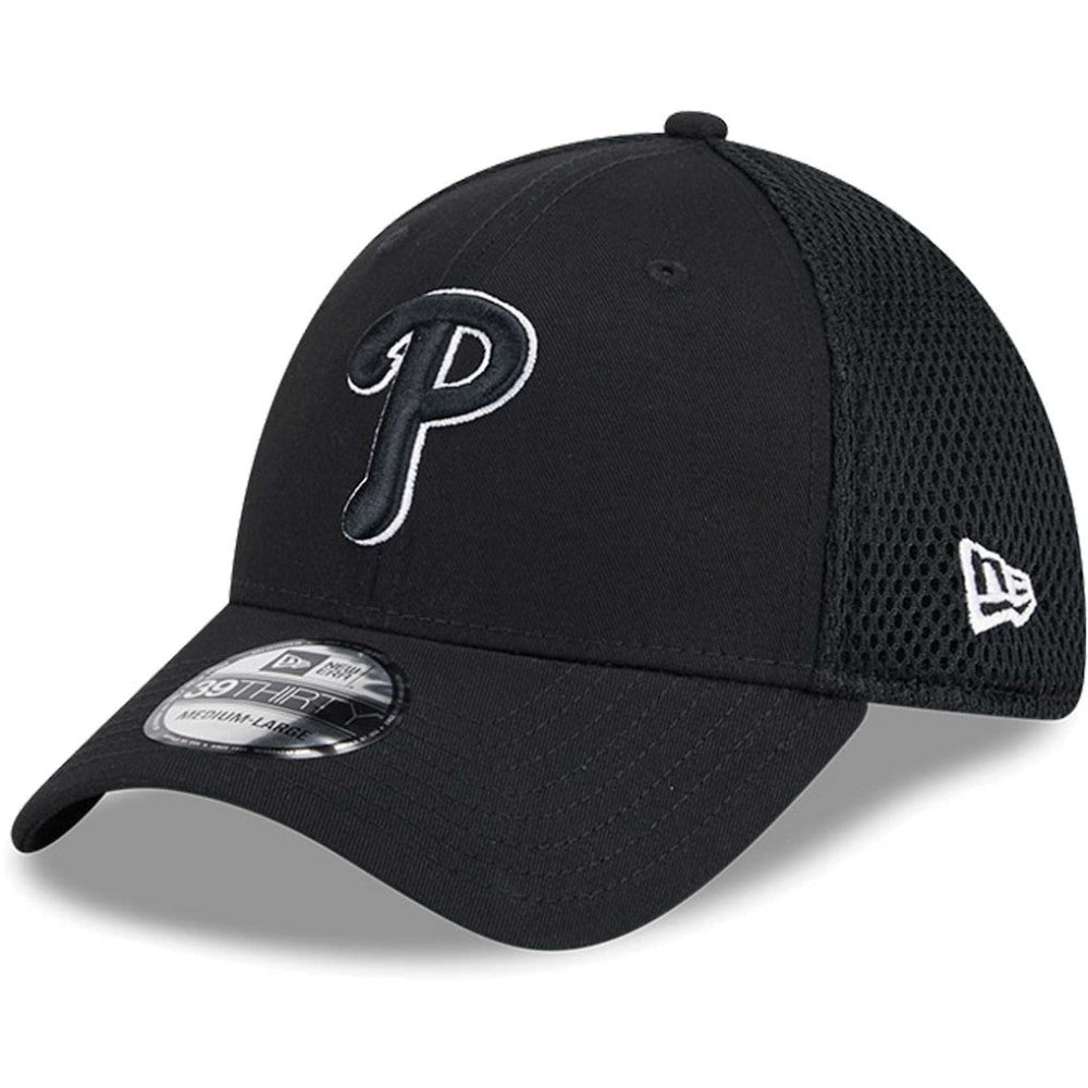 Philadelphia Phillies Neo 39THIRTY Flex Hat Black/White