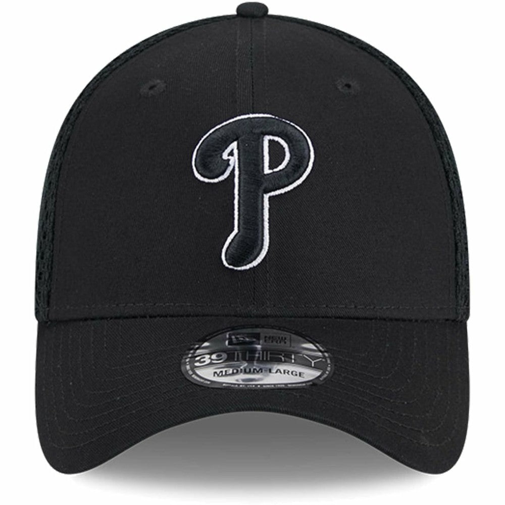 Philadelphia Phillies Neo 39THIRTY Flex Hat Black/White