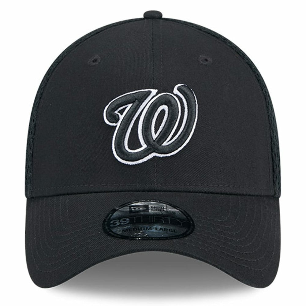 Washington Nationals Neo 39THIRTY Flex Hat Black/White