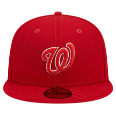 Washington Nationals Logo 59FIFTY Fitted Hat Red