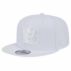 Cincinnati Bengals New Era Main White on White 9FIFTY Snapback Hat outlet