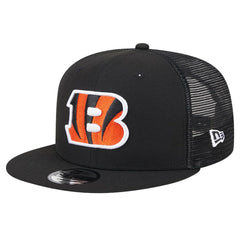 Cincinnati Bengals New Era Main Trucker 9FIFTY Snapback Hat - Black on sale