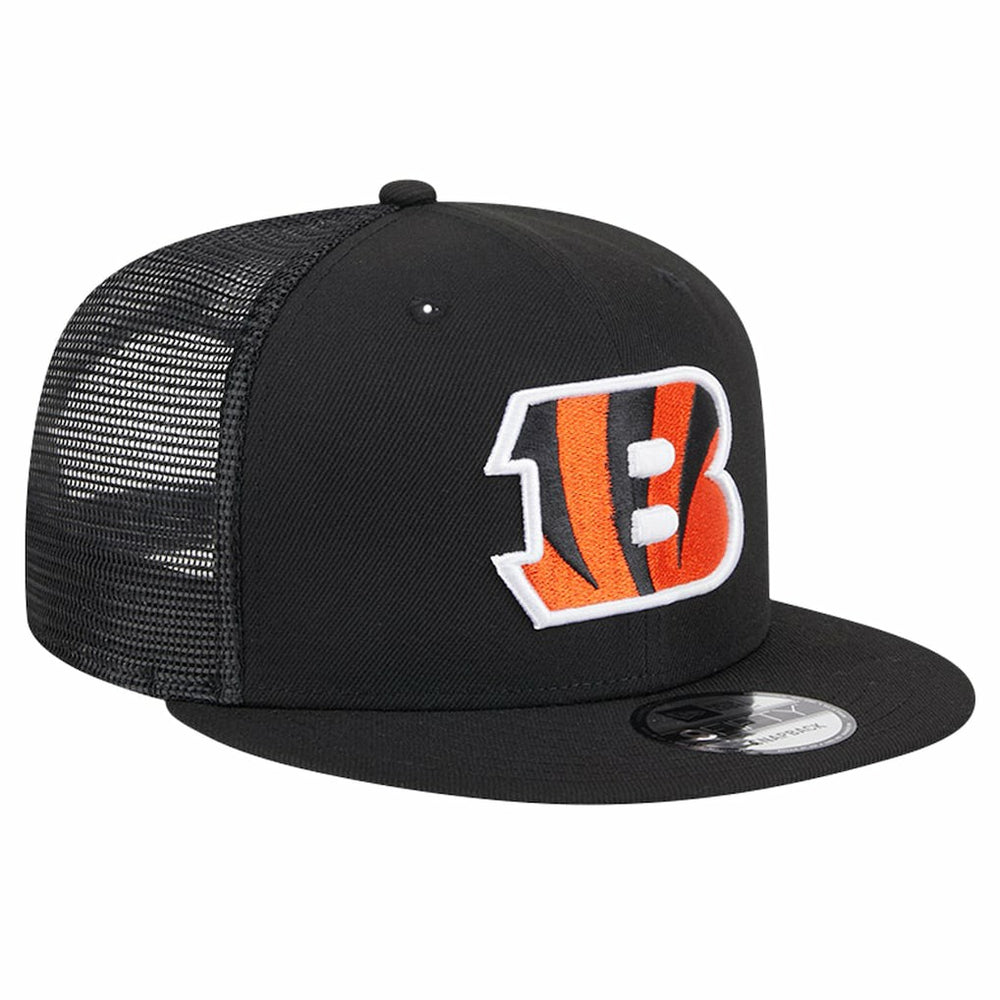 Cincinnati Bengals New Era Main Trucker 9FIFTY Snapback Hat - Black on sale