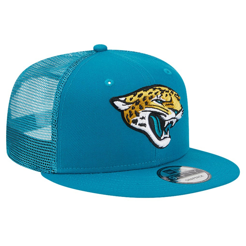 Jacksonville Jaguars New Era Main Trucker 9FIFTY Snapback Hat - Teal sale