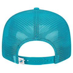 Miami Dolphins New Era Main Trucker 9FIFTY Snapback Hat - Aqua outlet