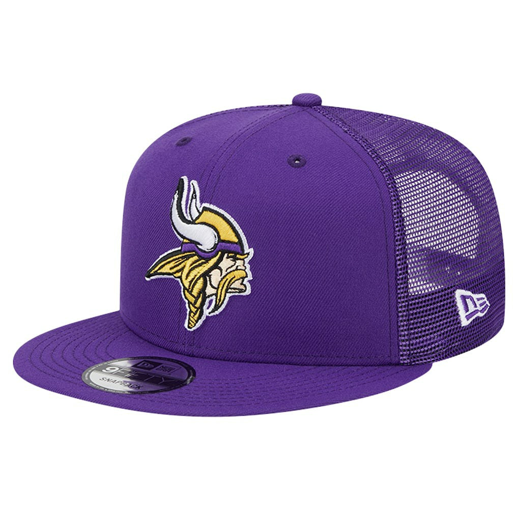 Minnesota Vikings New Era Main Trucker 9FIFTY Snapback Hat - Purple on sale