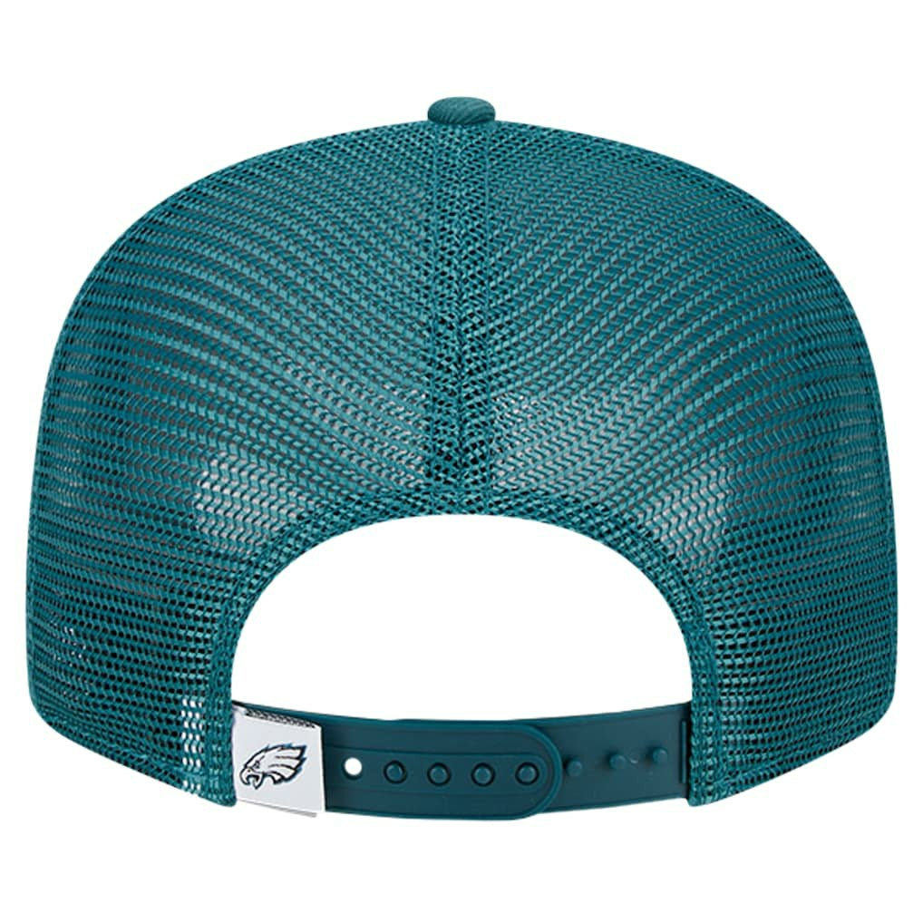 Philadelphia Eagles New Era Main Trucker 9FIFTY Snapback Hat - Midnight Green cheap