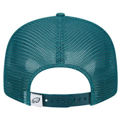 Philadelphia Eagles New Era Main Trucker 9FIFTY Snapback Hat - Midnight Green cheap