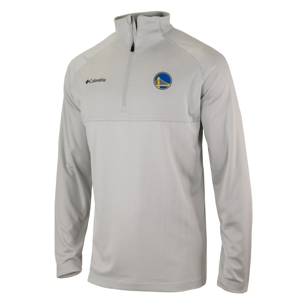 Golden State Warriors Omni-Wick Rockin' It Quarter-Zip Pullover Top sale - Heather Gray on sale