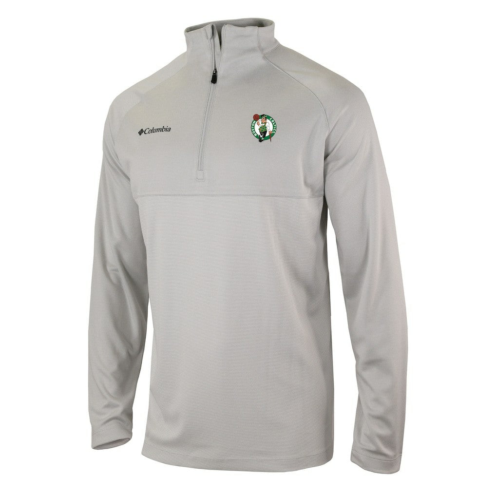 Boston Celtics Omni-Wick Rockin' It Quarter-Zip Pullover Top - Heather Gray outlet