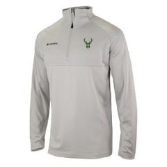 Milwaukee Bucks Omni-Wick Rockin' It Quarter-Zip Pullover Top - Heather Gray shop