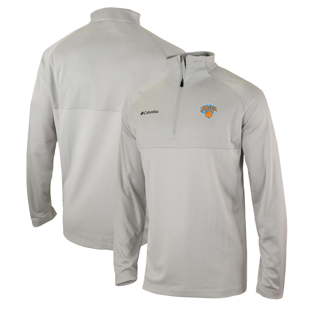 New York Knicks Omni-Wick Rockin' It Quarter-Zip Pullover Top - Heather Gray cheap